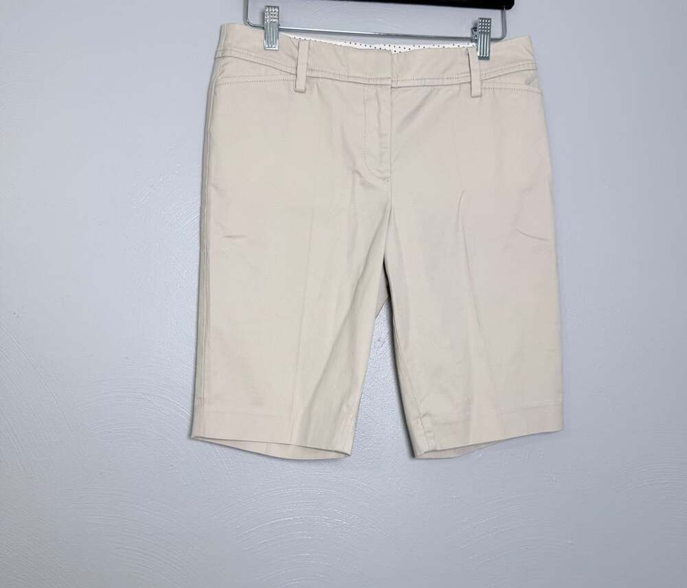 Talbots Perfect Shorts 11 Inch Beige Cotton Chino 4P